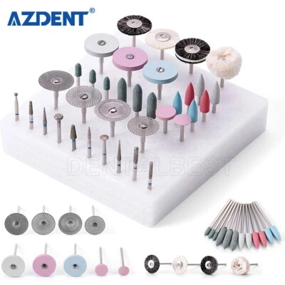 Kit de pulido de laboratorio dental Hp Shank Diamond Bur pulidores para cerámica porcelana Foto 1 de 4