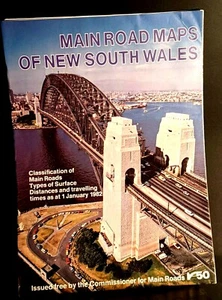Vintage 1982 Golden Fleece Duo Main Road Map NSW - Picture 1 of 4