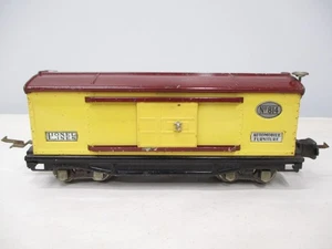 Lionel 814 Train Boxcar creme, weinrot, Nickel Trim Vorkrieg Spur O X6957 - Bild 1 von 10
