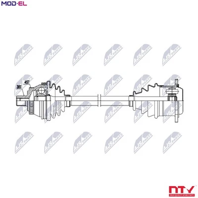 DRIVE SHAFT NPW-AU-092 FOR VW PASSAT/B5.5 AUDI ALT/AZM 2.0L AWT 1.8L AVB 1.9L - Image 1 of 4