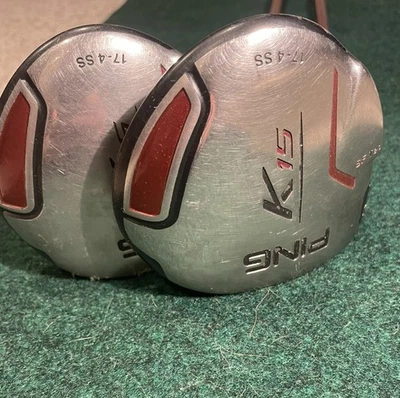 Juego de empuñaduras Jumbo Ping K15 3 y 5 de madera LH Stiff Flex  Foto 1 de 4