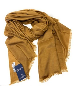 Estola bufanda pashmina 100 % cachemir puro - grande - marrón - Imagen 1 de 2