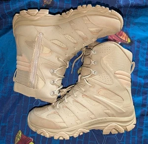 Merrell Moab 3 Tactical 8" Waterproof Military Boots Zip Men’s Size 11 J004107 - Picture 1 of 11