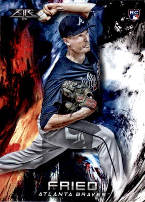 2018 Topps Fire #28 Max Fried RC  - Image 1 of 2