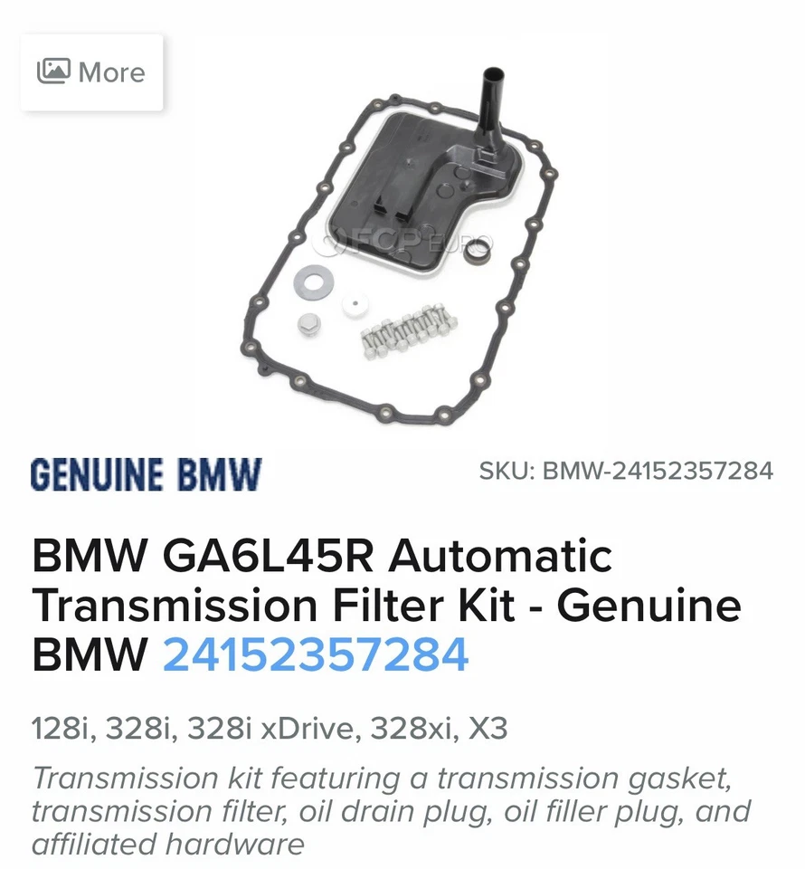 Kit de servicio de transmisión automática original FCP EURO BMW GA6L45R. Foto 1 de 4