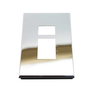 LUTRON NT-C11-NFB-BC NOVA SERIE T PLACA DE PARED, 1 BANDA, CROMO BRILLANTE, METÁLICO - Imagen 1 de 3