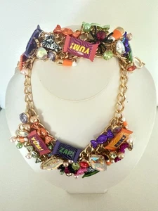 Betsey Johnson Halloween Süßigkeiten leuchten im Dunkeln Statement Halskette Armband Set $276 - Bild 1 von 7