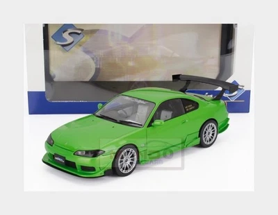1:18 SOLIDO Nissan Silvia (S15) Coupe Spec-R Aero 1999 Green Met SL1812203 Model - Image 1 of 2