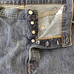 Levi's 501 XX Button Fly blaue Herrenjeans Größe 44 x 30 gerades Bein - Bild 1 von 14