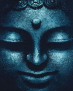 RELIGIOUS POSTER Blue Buddha 16x20 - Picture 1 of 1