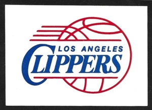 LOS ANGELES CLIPPERS  Logo  WINDOW LAPTOP STICKER  2-1/2 x 3-1/2" - Picture 1 of 1