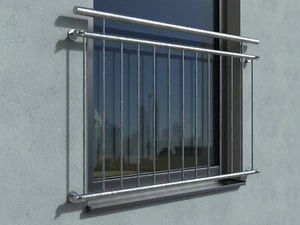Französischer Balkon Fenstergitter Absturzsicherung Modell Lyon verzinkt - Bild 1 von 6