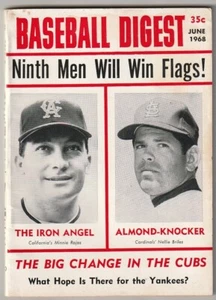 June 1968 Baseball Digest---Rojas and Briles VG - Picture 1 of 2