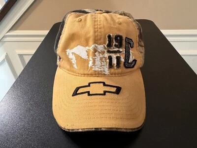 Gorra ajustable para exteriores Chevrolet 1911 logotipo C amarilla camuflaje sombrero Paramount Foto 1 de 4