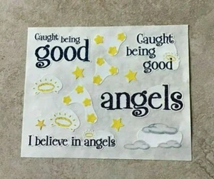Creative Memories Inspirational Christian Stickers CAUGHT DOING GOOD ANGELS * - Picture 1 of 1