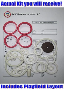 Kit de anillo de goma Williams Lucky Ace 1974 Pinball - Imagen 1 de 2