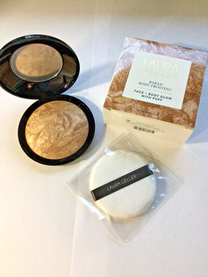 Laura Geller Baked Body Frosting Tahitian Ginger~ +Puff ~Jumbo size 24g - Image 1 of 1
