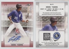 2017 Leaf Perfect Game National Showcase Red /5 Isaiah Thomas #BA-IT1 Auto