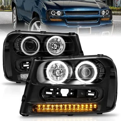 Anzo USA 111127 Projector Headlight Set w/Halo Fits Trailblazer Trailblazer EXT — 第 1/4 张图片