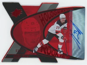 2023-24 Upper Deck SPx Holographe Rookies autographe rouge Simon Nemec 2/25 - Photo 1 sur 3