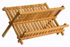 Wooden Dish Drying Rack Collapsible Compact Dish Rack Bamboo Dish Drainer