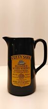 Cutty Sark Whiskey Advertising Water Pitcher 6" Green & yellow