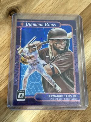 2021 Donruss Optic FERNANDO TATIS JR Diamond Kings Blue Velocity Prizm SP /99  - Image 1 of 2
