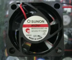 SUNON MB40202VX-000C-A99 DC24V 1.54W 4CM 2-Wire Silent Cooling Fan - Picture 1 of 2