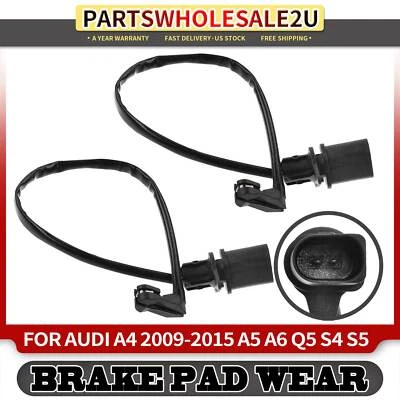 2x Sensor de desgaste de pastillas de freno delantero izquierdo y derecho Audi A4 A5 A6 Q5 S5 8K0615121 Foto 1 de 4
