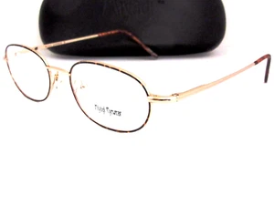Monturas de gafas MIYAGI 1328 12 unisex doradas y tortugas hechas en Japón nuevas de stock - Imagen 1 de 5