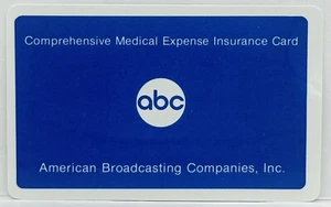 1983 ABC Television American Broadcasting Companies OBSOLETE VOID Insurance Card - Picture 1 of 3