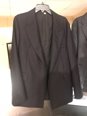 Chaqueta Traje Burberry Azul Marino Doble Botonadura Talla 40 Regular Us Foto 1 de 3