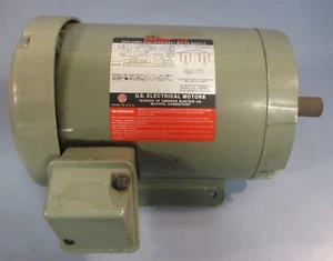 US Motors P63CSL-2918 Unimount 125 High Efficiency Motor F043 3HP 7/8" Shaft - Picture 1 of 8