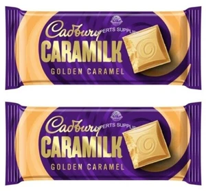 Cadbury Caramilk Chocolate Bar 80g x 2 Bars | Golden Caramel Tablet | NEW STOCK - Picture 1 of 5
