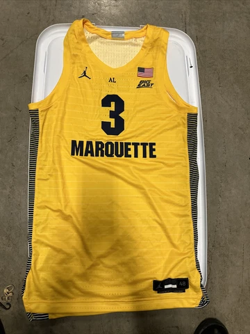 Jordan Marquette Golden Eagles BASKETBALL JERSEY NCAA Sz 48 Men’s BIG EAST  #3 Cover