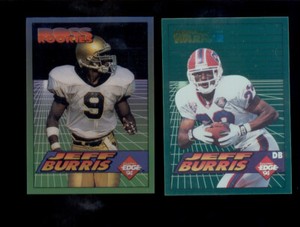 1994 Collectors Edge JEFF BURRIS Buffalo Bills Boss Rookie Card + Pop Warner RC