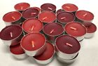 30 X BERRY SOFTLY SCENTED TEA CANDLES - BURN TIME 4 HOURS TEALIGHT CANDLE |HYT
