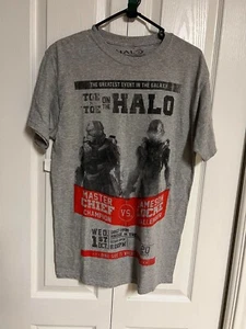 2015 Halo Master Chief vs Jameson Locke punta a punta en la camiseta Halo ¡Mediana! - Imagen 1 de 3