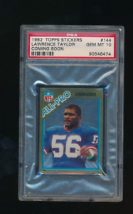 1982 TOPPS STICKERS #144 Lawrence Taylor rc PSA 10 coming soon var * MB56