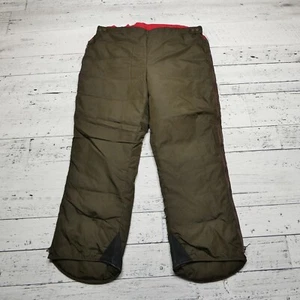 VINTAGE Eddie Bauer Daunenfüllung Hose Gr. Large braun durchgehende Seitenreißverschlüsse Outdoor - Bild 1 von 7