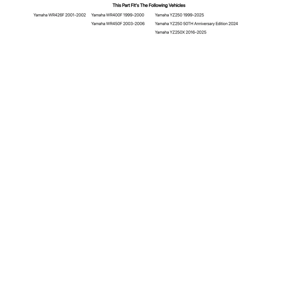 Tusk Alloy Kit & O-Ring Chain Blue Rear Sprocket For Yamaha WR450F 2003-2006 Foto 1 de 2