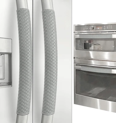 Cubiertas de manija de puerta de refrigerador, juego de 4, manija de electrodoméstico de alto rendimiento Foto 1 de 4