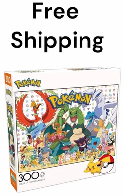 Buffalo Games -Pokemon- Fan Favorites - 300 Piece Jigsaw Puzzle For Adults, NEW - Image 1 of 3
