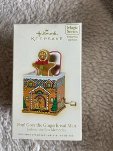Hallmark Series Edition Pop! Goes the Gingerbread Man Jack in the Box Memories - Imagen 1 de 3
