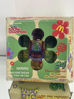 Vuelve con Big Mac Bill Elliott #94 Racing Champions escala 1:64 fundido a presión y caja Foto 1 de 4