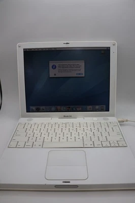 Macintosh iBook G4 1.2 GHz 12.1" LCD screen Mac OS 10.4.11 Model A1054- 768 mb - Image 1 of 4
