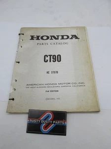 Honda Official Factory 1973 CT90 2nd Edition Motorcycle Parts Catalog HC37578 - Picture 1 of 5