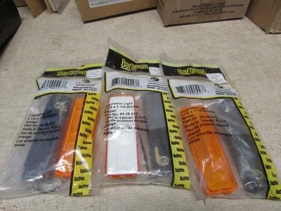 PACK de 3 lentes ámbar de luz marcador lateral con liquidación sellada Bargman 12VDC 2 1/2 x 1 1/4 Foto 1 de 3