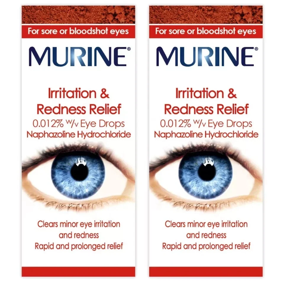 Murine Irritation & Redness Relief Eye Drops - 10ml Pack of 2