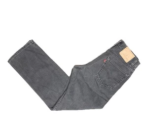 Jeans vintage USA Levis 505 33x30 nero lavaggio medio effettivo 33 3/8x30 rilassato dritto - Foto 1 di 12